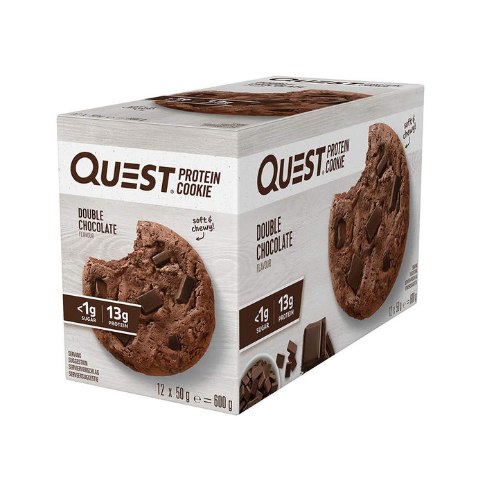 Quest Quest Protein Cookie 12x50g Double Chocolate Chip - Sports Nutrition at MySupplementShop by Quest Nutrition