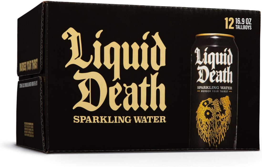 Liquid Death Sparkling Water 12 x 500ml - Sparkling Water at MySupplementShop by Liquid Death