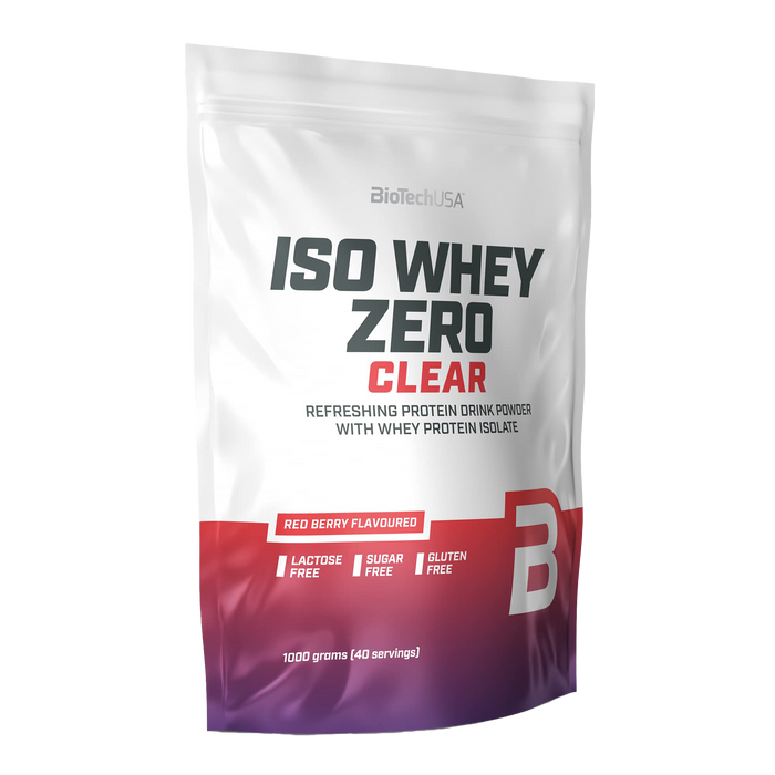 BioTechUSA Iso Whey Zero Clear, Red Berry - 1000g: Refreshing Protein, Berry Burst