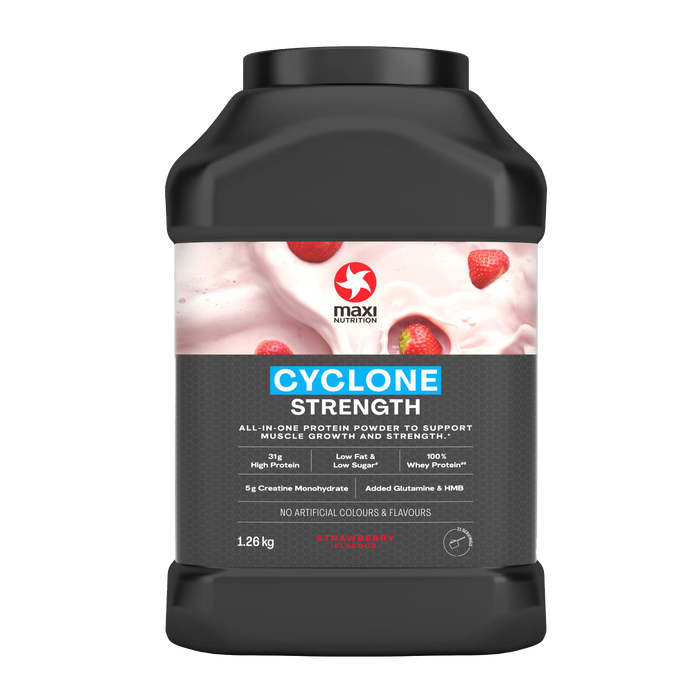 Maxi Nutrition Cyclone Protein Whey Powder 1260g  | 31g Protein & 5g Creatine | Low Sugar