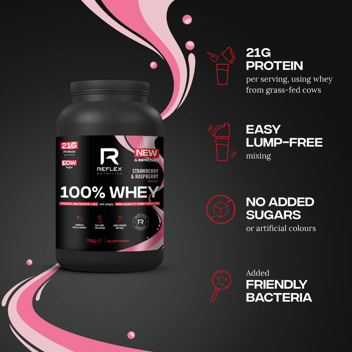 Reflex Nutrition 100% Whey 720g - Whey Proteins at MySupplementShop by Reflex