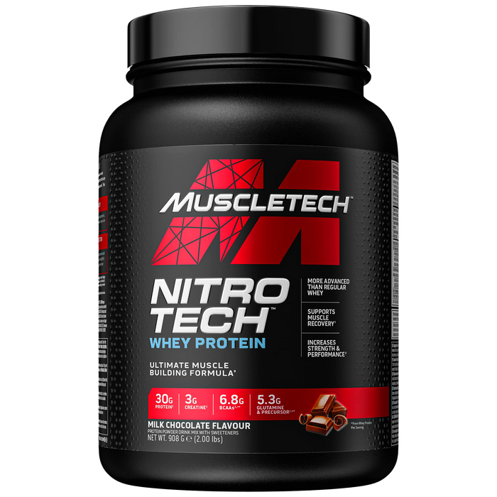 MuscleTech Nitro-Tech, Milk Chocolate - 908 grams