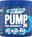 Applied Nutrition Pump Zero Stim Free Pre Workout 350g 50 Servings - Icy Blue Raz - Stim Free Pre Workout at MySupplementShop by Applied Nutrition