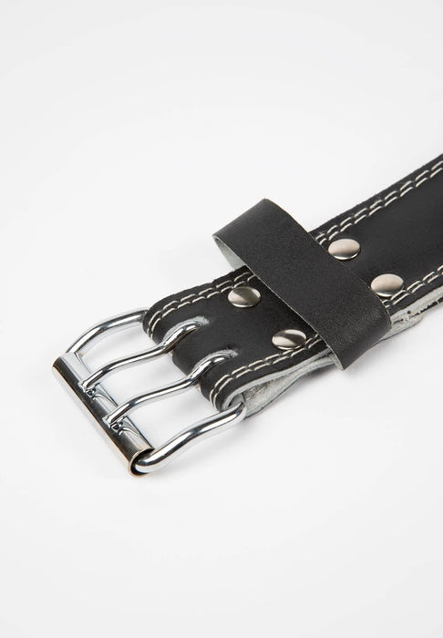 Gorilla Wear 6 Inch Padded Leather Lifting Belt Black/Black - Weight Lifting Belts at MySupplementShop by GORILLA WEAR