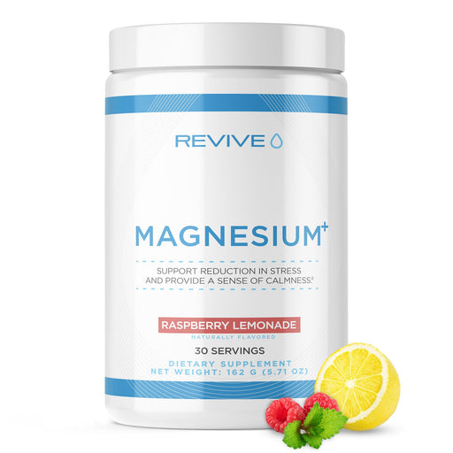 Magnesium+, Raspberry Lemonade - 162g - Sports Nutrition at MySupplementShop by Revive