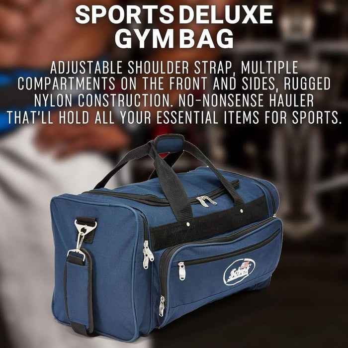 Schiek Deluxe Gym Bag - Bag at MySupplementShop by Schiek Sports