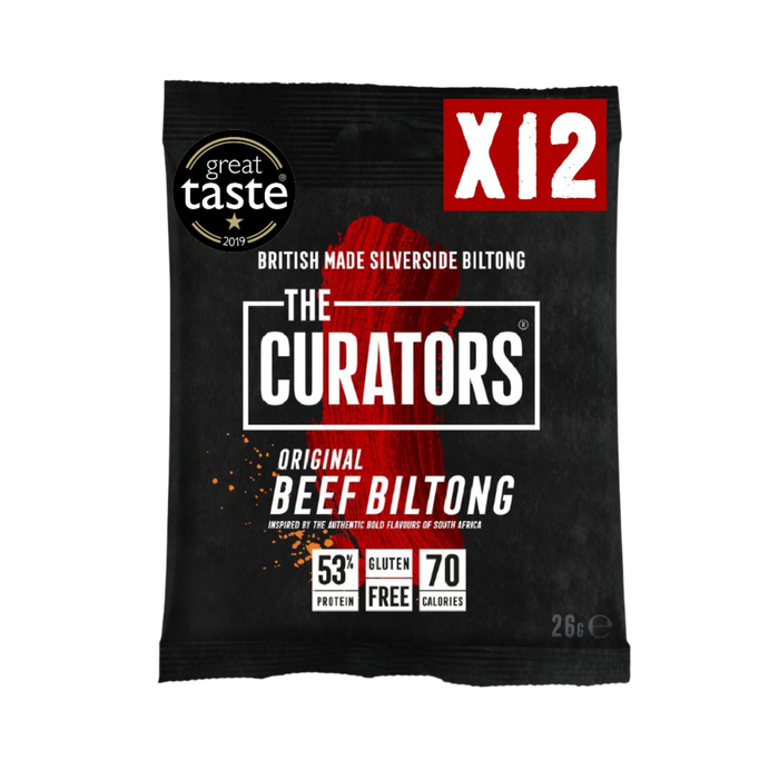 The Curators Beef Biltong 26g x 12