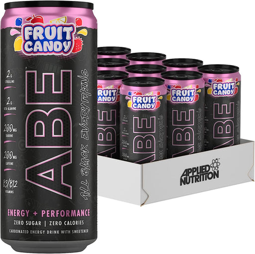 Applied Nutrition ABE Pre Workout Cans 12 x 330ml - Fruit Candy - Energy Drinks at MySupplementShop by Applied Nutrition