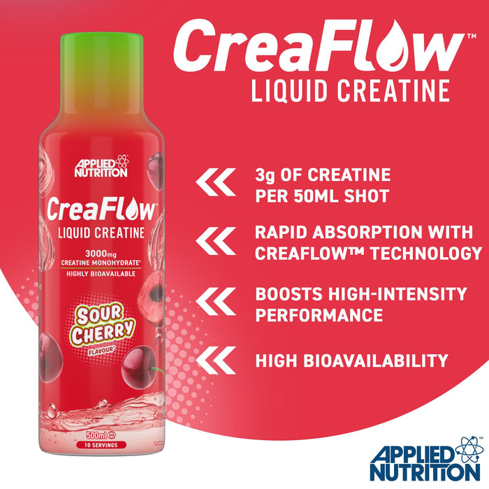 Applied Nutrition Liquid CreaFlow™ Pure Liquid Creatine 500ml 10 Servings - Creatine Liquid at MySupplementShop by Applied Nutrition