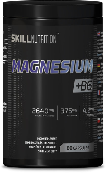 Skill Nutrition Magnesium + B6 - 90 caps - Magnesium at MySupplementShop by Skill Nutrition