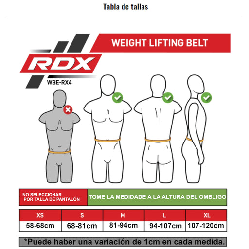RDX Weight ifting Belt Eva Curve Rx4 Black