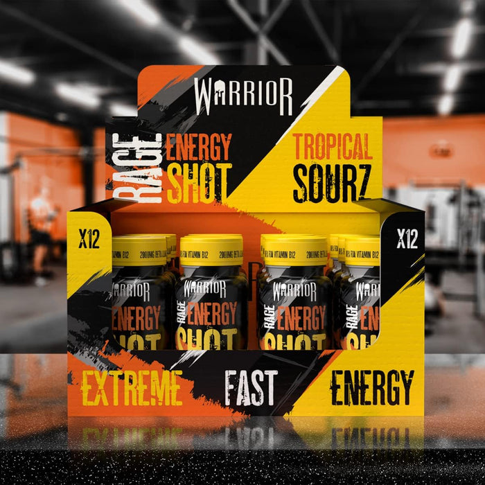 Warrior Rage Pre Workout Energy Shot 12 x 60ml Tropical Sours - Pre Workout at MySupplementShop by Warrior