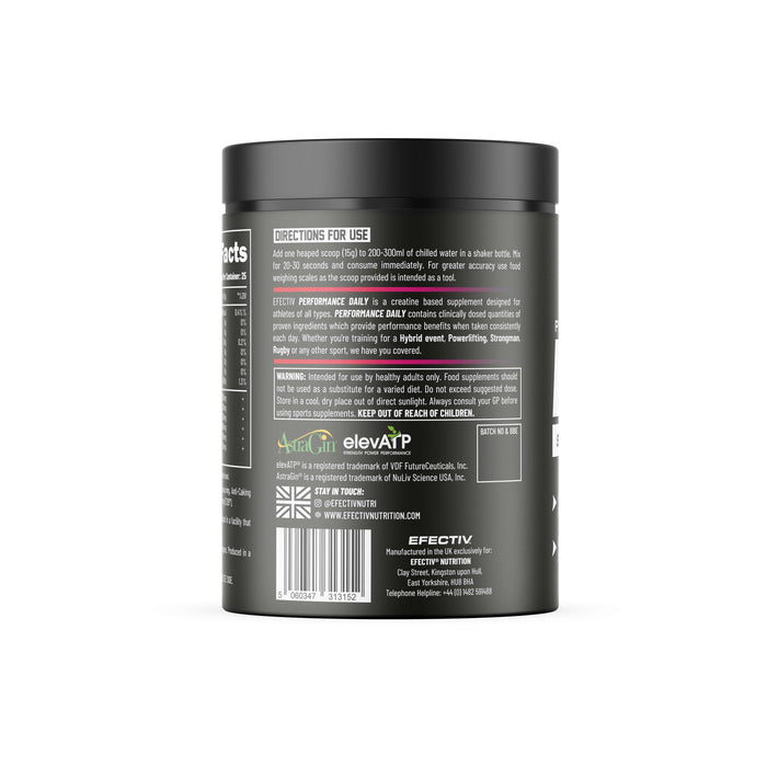 Efectiv Nutrition Performance Daily, Strawberry Watermelon - 375g - Creatine at MySupplementShop by Efectiv Nutrition