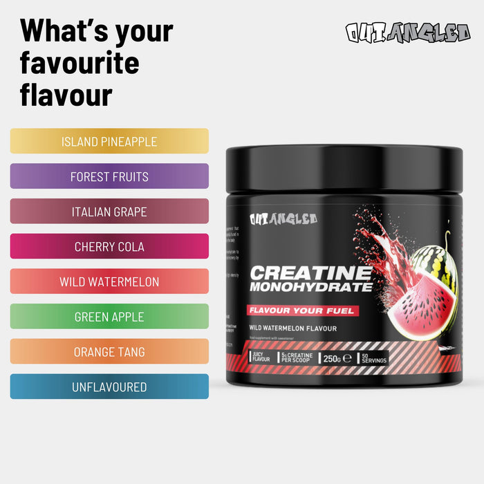 Outangled Creatine Monohydrate 250g - Creatine at MySupplementShop by OUT ANGLED