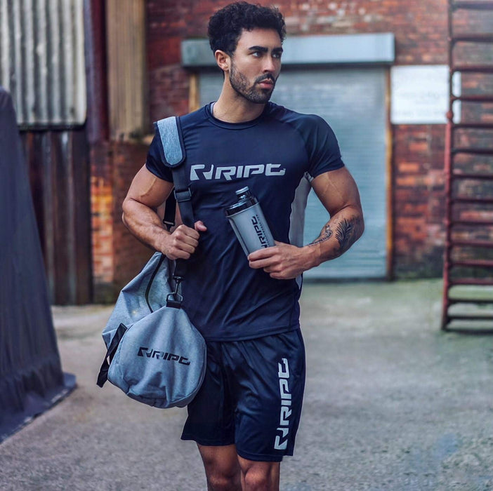 RIPT Contrast Performance T-Shirt Black - T-Shirts at MySupplementShop by RIPT Performance