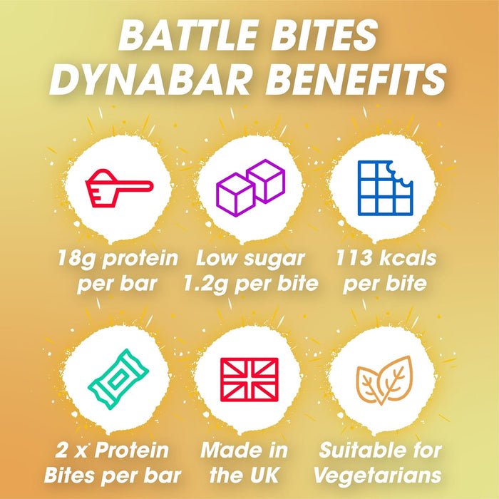 Battle Snacks DynaBar 12x60g - Protein Bar at MySupplementShop by Battle Bites