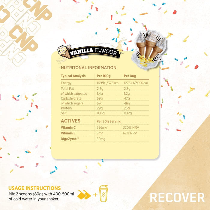 CNP Pro Recover Vanilla 5kg | Post-Workout Recovery | High Protein & Carbs