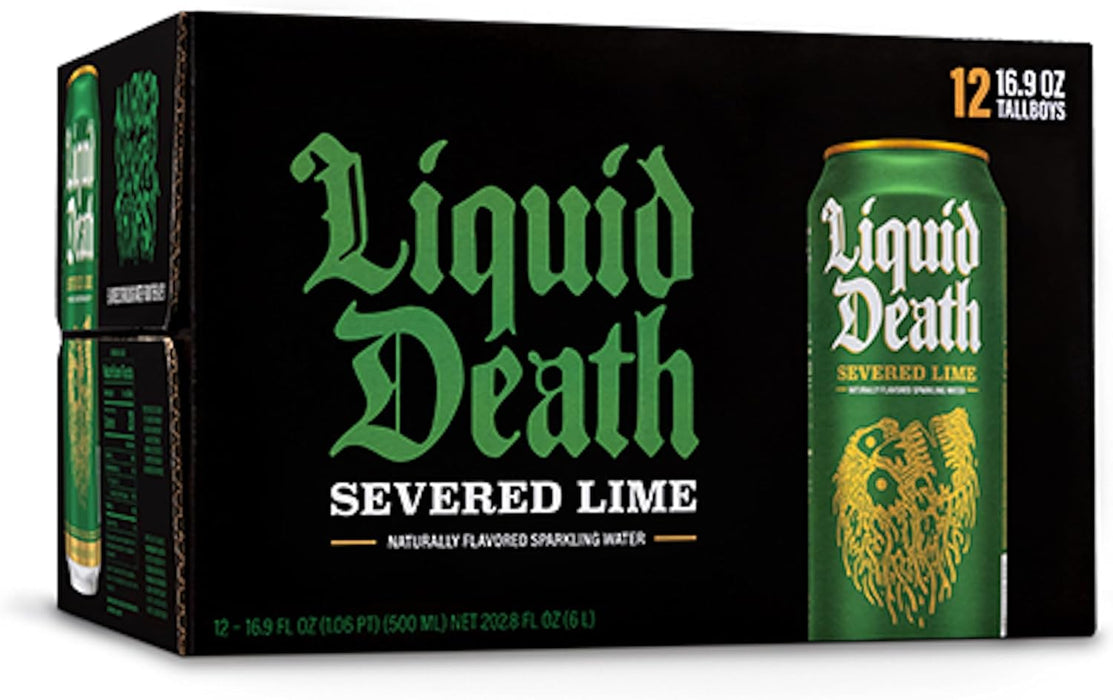 Liquid Death Sparkling Water 12 x 500ml - Sparkling Water at MySupplementShop by Liquid Death