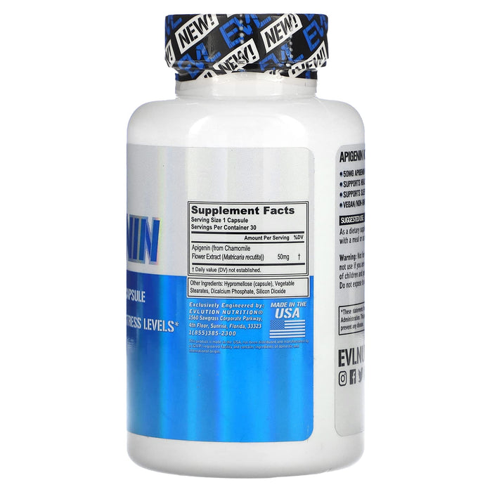 EVLution Nutrition Apigenin - 30 vcaps - Sports Nutrition at MySupplementShop by EVLution Nutrition