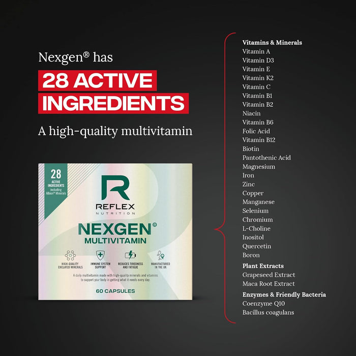 Reflex Nutrition Nexgen Sports Multivitamin - 60 caps