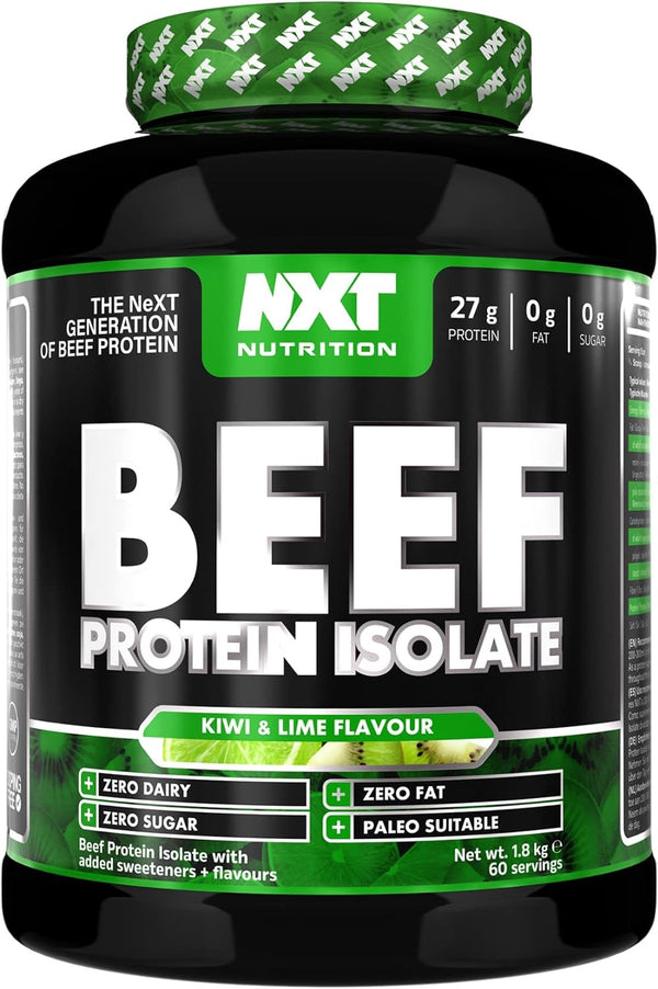 NXT Nutrition Beef Protein Isolate 1.8kg - Kiwi Lime - Protein Powder at MySupplementShop by Nxt Nutrition