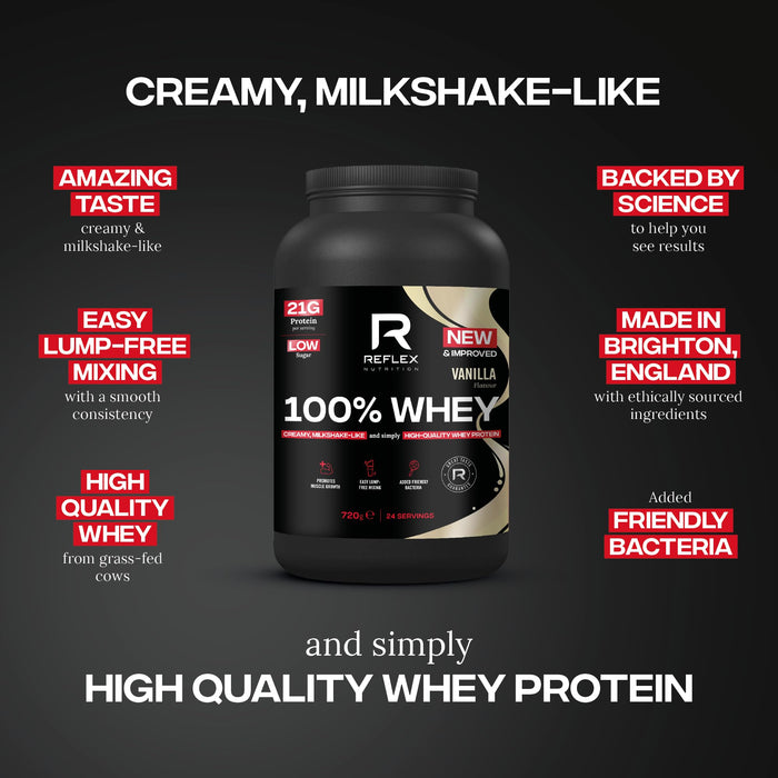 Reflex Nutrition 100% Whey 720g - Whey Proteins at MySupplementShop by Reflex