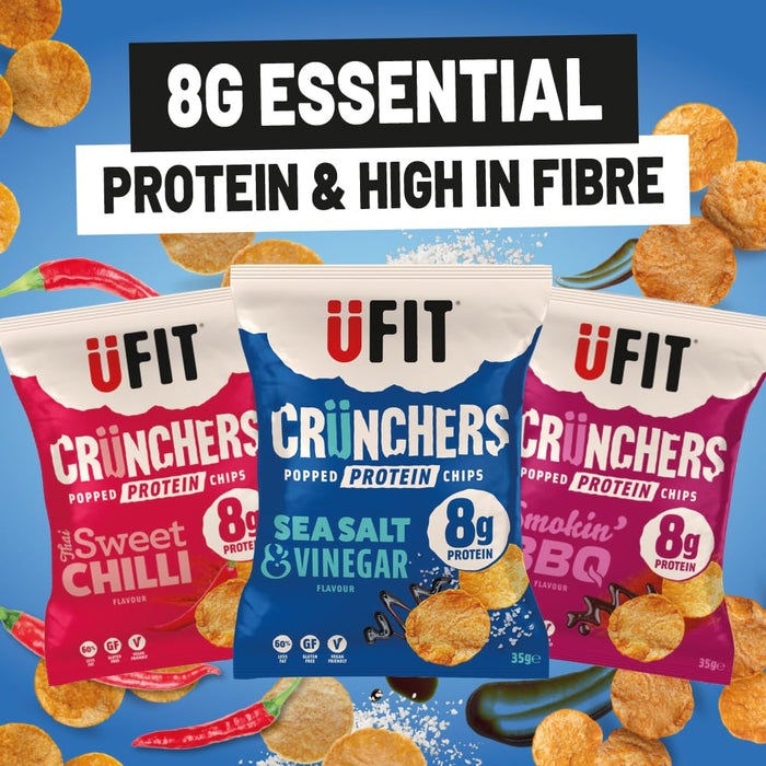 UFIT Crunchers 18x35g Sea Salt & Vinegar - Food at MySupplementShop by UFIT