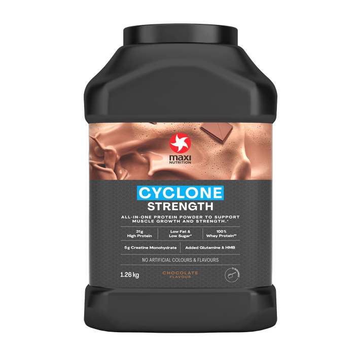 Maxi Nutrition Cyclone Protein Whey Powder 1260g  | 31g Protein & 5g Creatine | Low Sugar