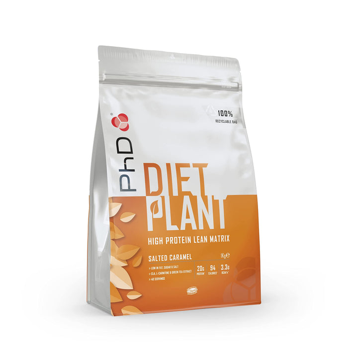 PhD Diet Plant, Salted Caramel 1000g - Protein at MySupplementShop by PhD