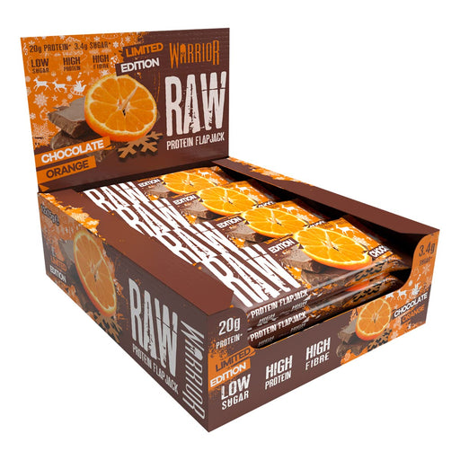 Warrior Raw Protein Flapjack 12 x 75g - Protein Bars at MySupplementShop by Warrior