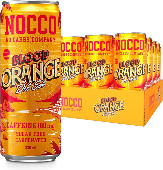 NOCCO BCAA 12x330ml - Blood Orange - BCAA's at MySupplementShop by Nocco