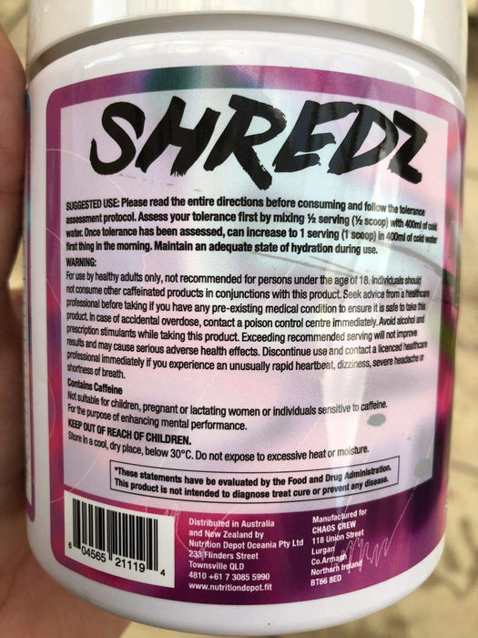 Chaos Crew Shredz 252g - Sports Supplements at MySupplementShop by Chaos Crew