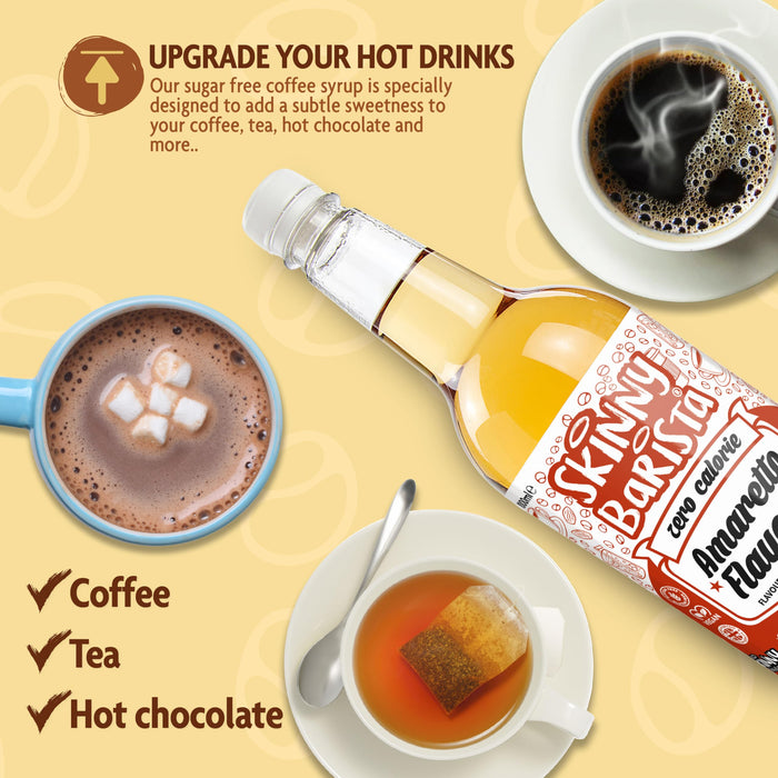 The Skinny Food Co Sugar Free Coffee Syrup 1l Caramel Biscuit - Sports Nutrition at MySupplementShop by The Skinny Food Co