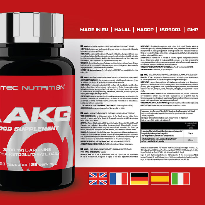 SciTec AAKG, 800mg - Nutritional Supplement at MySupplementShop by Scitec Nutrition