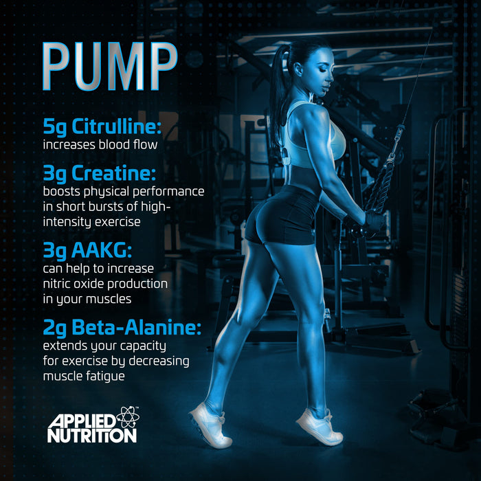 Applied Nutrition Pump 3G Pre-Workout (Zero Stimulant), Fruit Burst (EAN 634158794346) - 375g - Nitric Oxide Boosters at MySupplementShop by Applied Nutrition