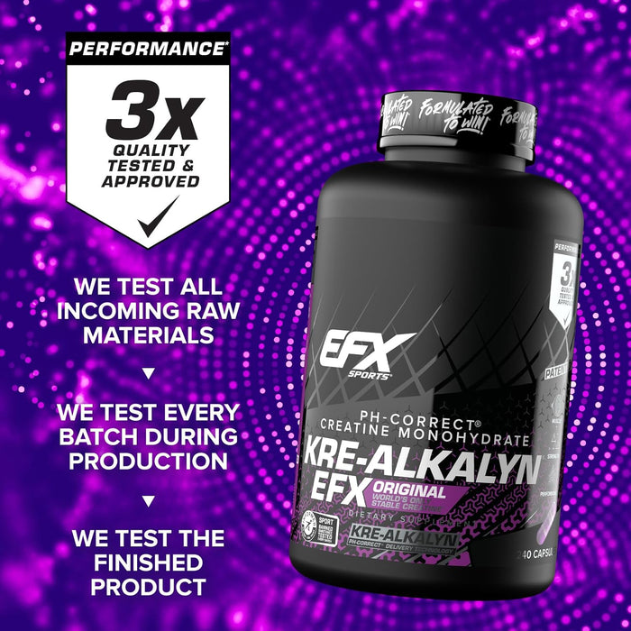 EFX Sports Kre-Alkalyn EFX 120 Capsules