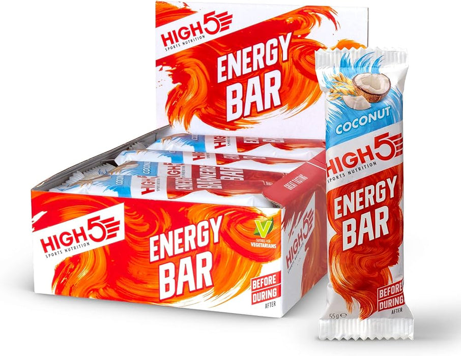 High5 Energy Bar 12 x 55g - Bar Coconut - Endurance & Energy at MySupplementShop by High5