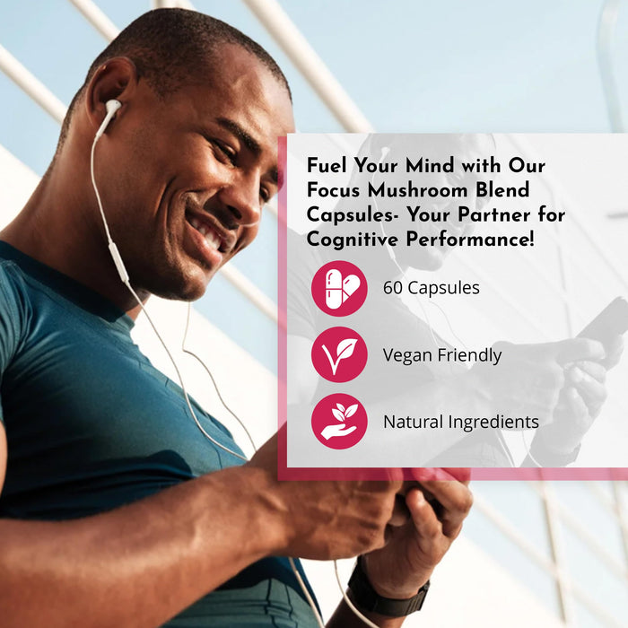 BYOND PERFORMANCE Focus Mushroom Capsules 60 Caps
