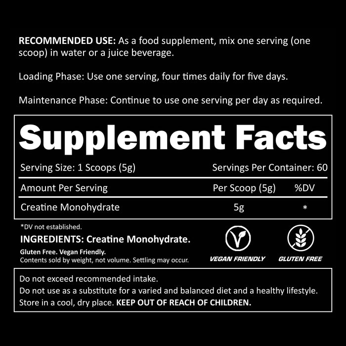 Efectiv Nutrition Creatine Monohydrate 300g - Creatine Powder at MySupplementShop by Efectiv Nutrition