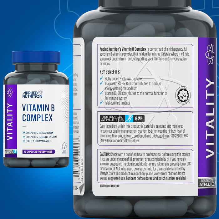 Applied Nutrition Vitality Vitamin B Complex 90 Capsules