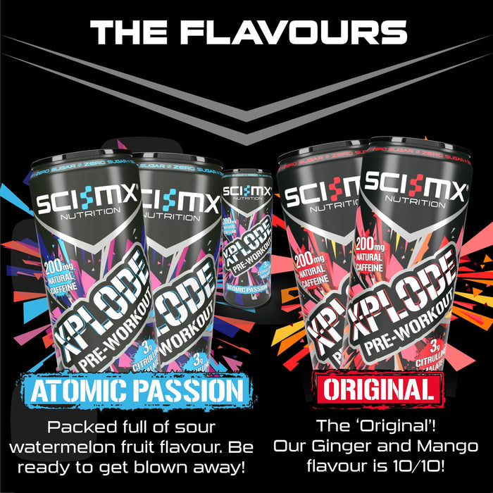 SCI-MX X-PLODE Pre-Workout Energy Drink 12x330ml - Diet Shakes at MySupplementShop by SCI-MX