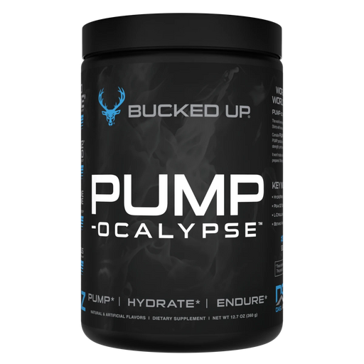 Bucked Up PUMP-ocalypse 375g - Blue Raz - Stim Free Pre Workout at MySupplementShop by Bucked Up