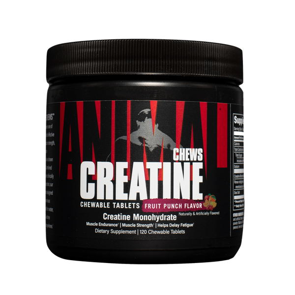 Animal Creatine Chews 120 Tablets - Fruit Punch - Creatine Chews at MySupplementShop by Animal