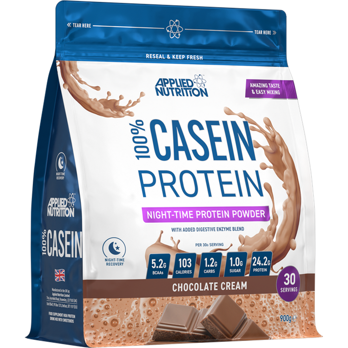 Applied Nutrition Casein 900g - Chocolate - Casein Proteins at MySupplementShop by Applied Nutrition