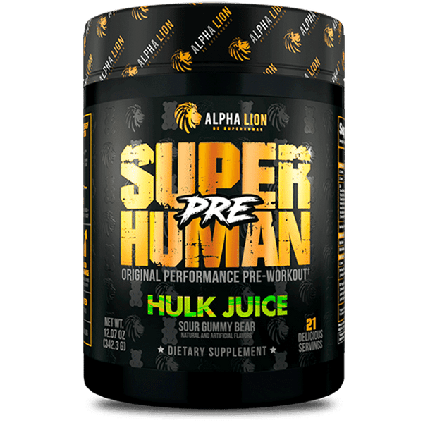 Alpha Lion SUPERHUMAN® PRE 342.3g: Elevate Your Workouts - Hulk Juice - Pre Workout at MySupplementShop by Alpha Lion