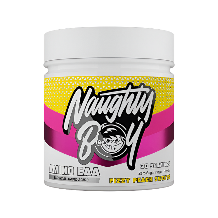 Naughty Boy AMINO EAA – Vegan BCAA & Essential Amino Acids for Muscle Recovery & Endurance | 30 Servings