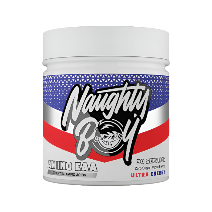 Naughty Boy AMINO EAA – Vegan BCAA & Essential Amino Acids for Muscle Recovery & Endurance | 30 Servings