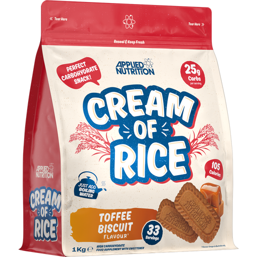 Applied Nutrition Cream Of Rice 1kg - Toffee Biscuit - Dietary Management at MySupplementShop by Applied Nutrition