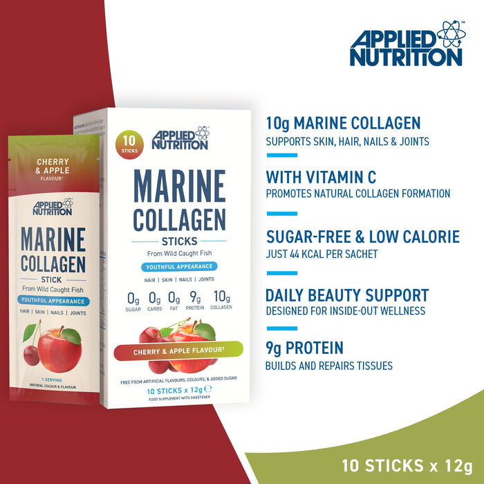 Applied Nutrition Marine Collagen STICKS 10x12g