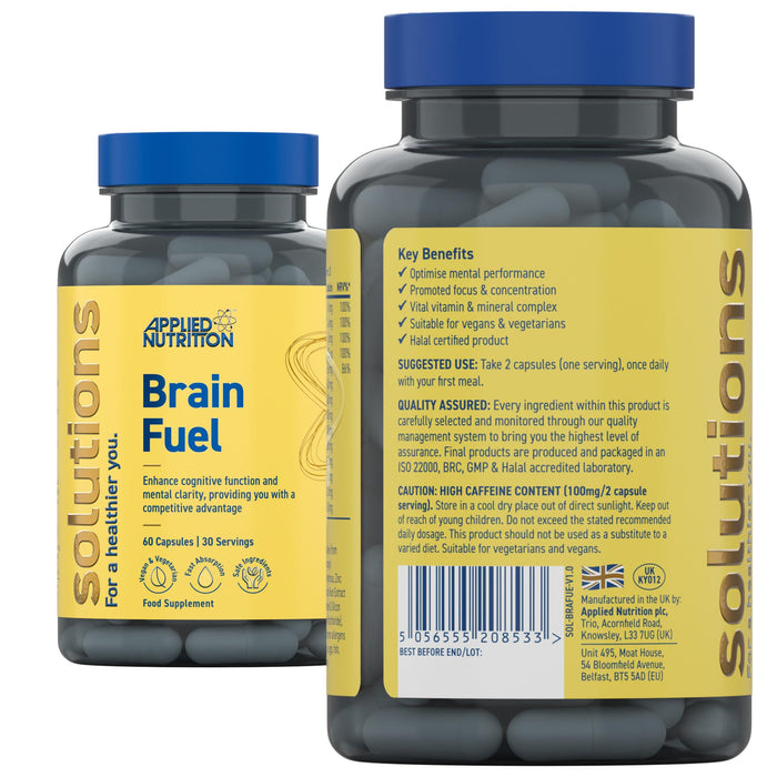 Applied Nutrition Solutions Brain Fuel - 60 caps